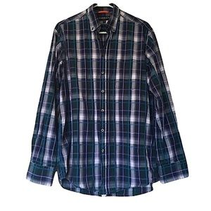 Dornbusch Men’s Long Sleeve Plaid Button Down Shirt